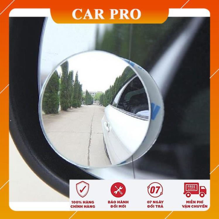 Gương cầu lồi gắn kính hậu ô tô xoay 360 xóa điểm mù - CAR PRO