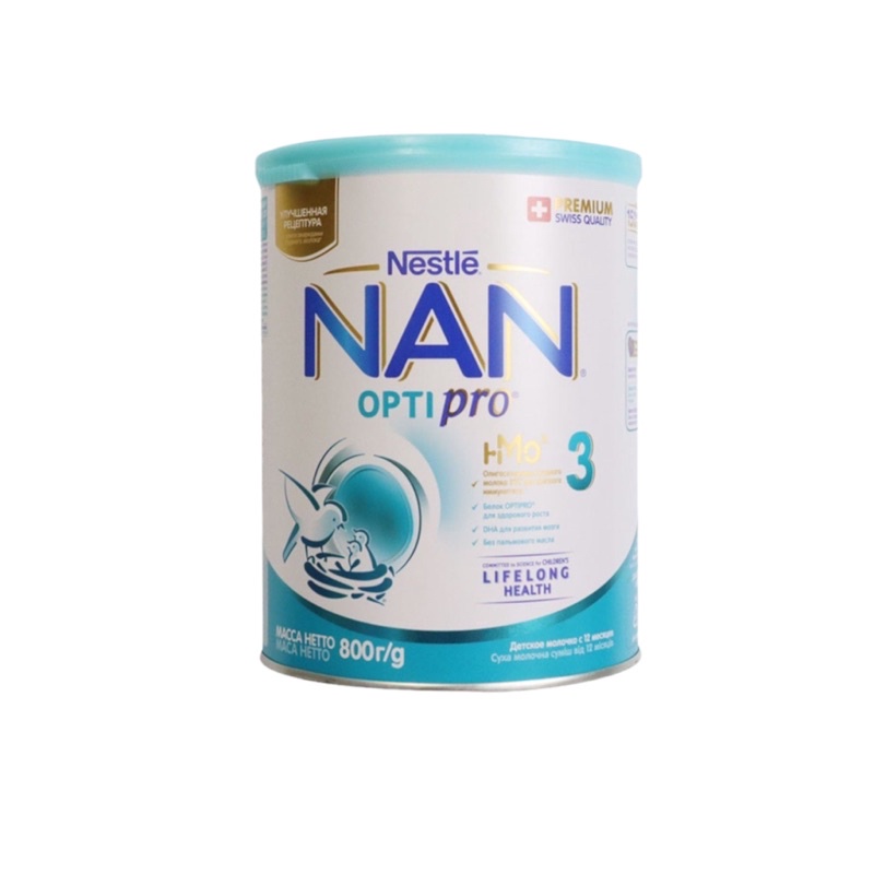[Chính hãng]  Sữa Nan optipro HMO cho bé của Nga số 1,2,3 mẫu mới 800g - Date mới
