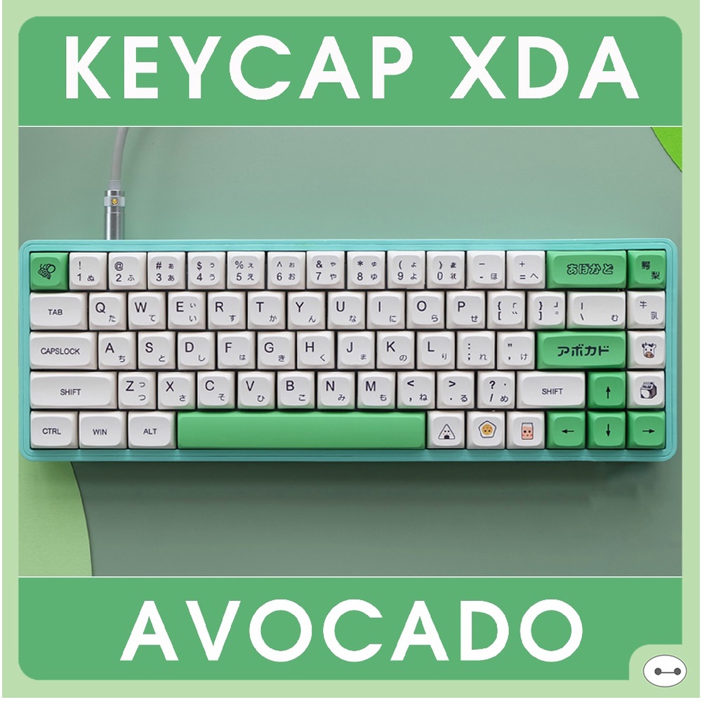 BỘ NÚT KEYCAP BÀN PHÍM CƠ IN HÌNH CHẤT LIỆU PBT, ABS LẮC ĐẦU