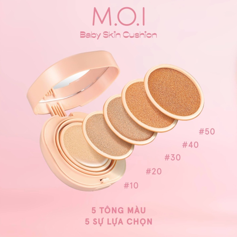 Phấn Nước M.O.I 5M BABY SKIN CUSHION Hồ Ngọc Hà✅ Hàng Cao Cấp Chính Hãng | BigBuy360 - bigbuy360.vn