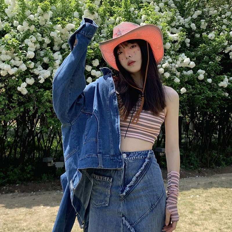 Nón Vành Họa Tiết Ngôi Sao Màu Hồng Thanh Lịch Có Dây Điều Chỉnh Được Cho Nữ Adu