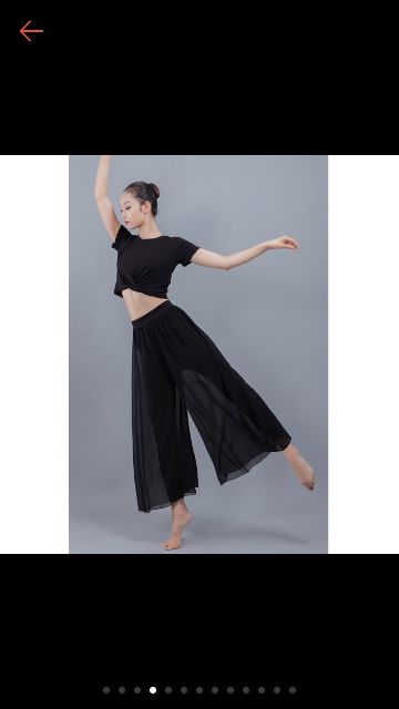 Quần múa cổ trang lót dài