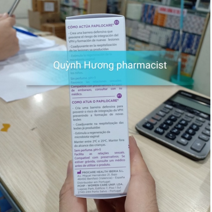 Gel phụ khoa tăng đào thải HPV,phục hồi PAPILOCARE 7 tuýp hàng chính hãng
