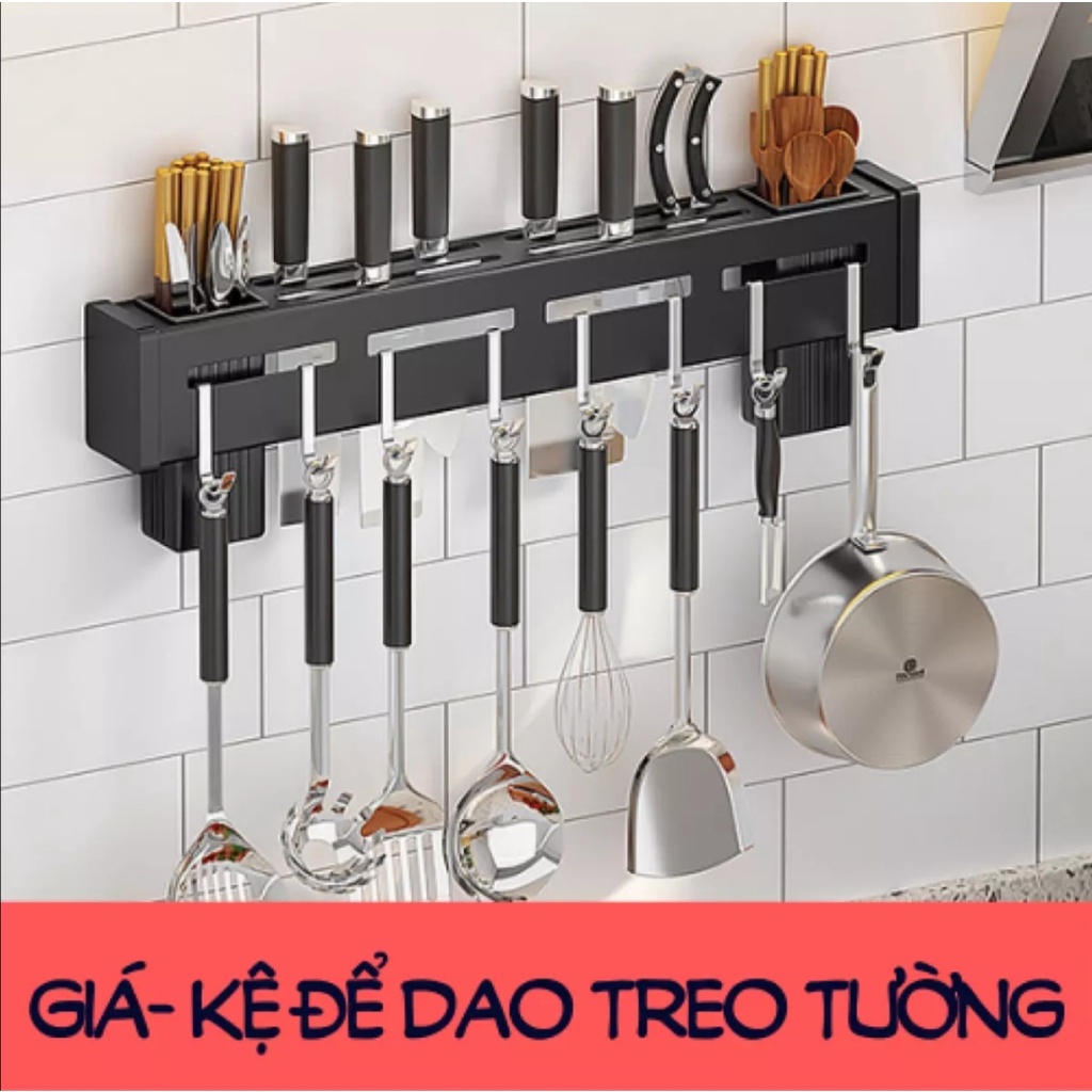 Giá để dao kéo đa năng. Treo bằng miếng dán cường lực. Sắt sơn tĩnh điện cao cấp