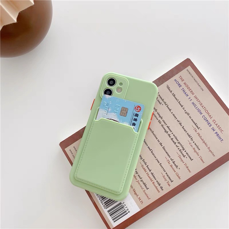 Ốp lưng iphone ốp tpu lưng kèm túi ví tiện dụng 6 6plus 7 8 7plus x xsmax 11 11promax 12 13 pro max promax