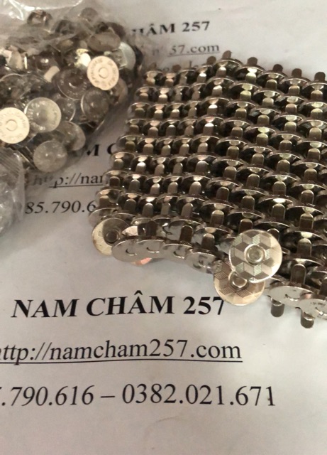 [Xả Kho] Combo 100 cái nam châm khuy sổ da D14mm