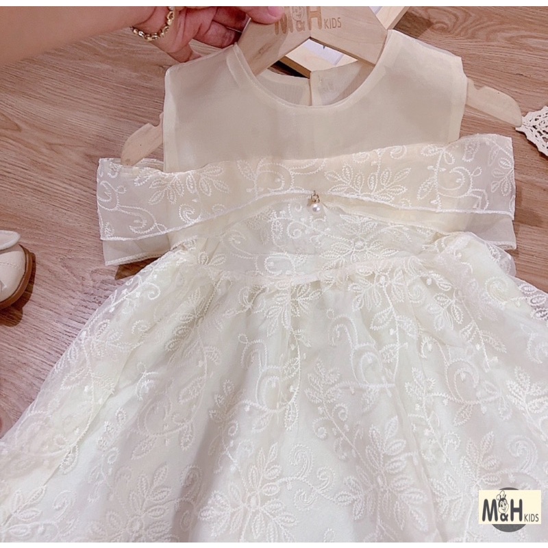 Đầm Công Chúa Trễ Vai Sang Chảnh Cho Bé Gái NIAKI - TT81