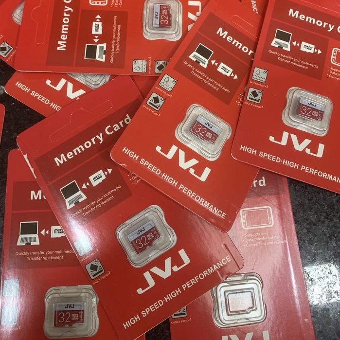 Thẻ nhớ 64GB 32GB JVJ Pro cho camera, máy ảnh, điện thoại, Class 10 tốc độ cao 95Mb-140Mb/s| BH 5 Năm 1 Đổi 1