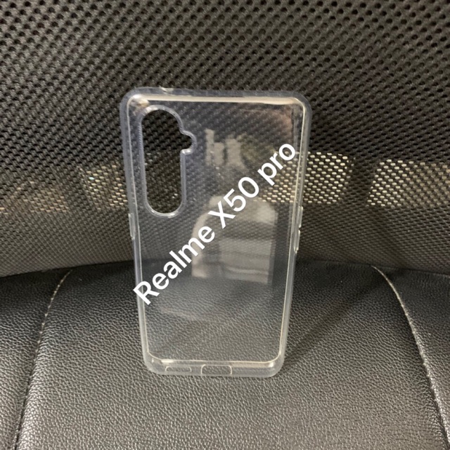 Ốp lưng Silicon cho Oppo Realme X50 Pro, trong suốt