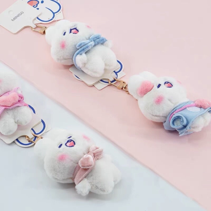Doll miniso 10cm 4 mẫu khăn và răng khểnh