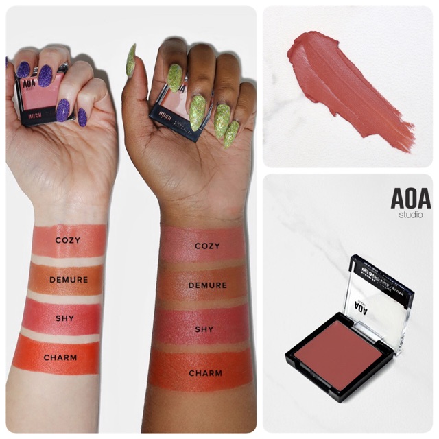 phấn má kem aoa hush creme sheer blush shopmissa missa