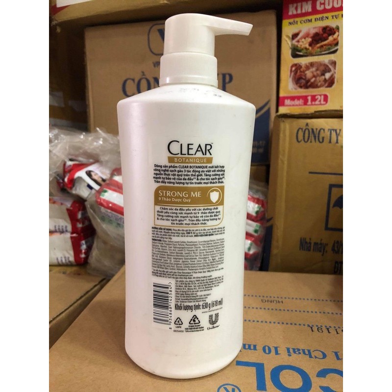 Dầu gội thảo dược Clear 630g sạch gàu nuôi dưỡng da đầu