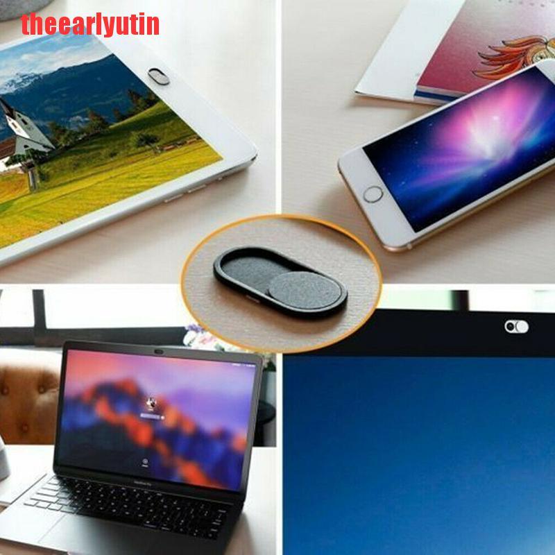 UTIN 5PCS WebCam Plastic Shutter Privacy Slider Camera Cover Sticker for Laptop Phone