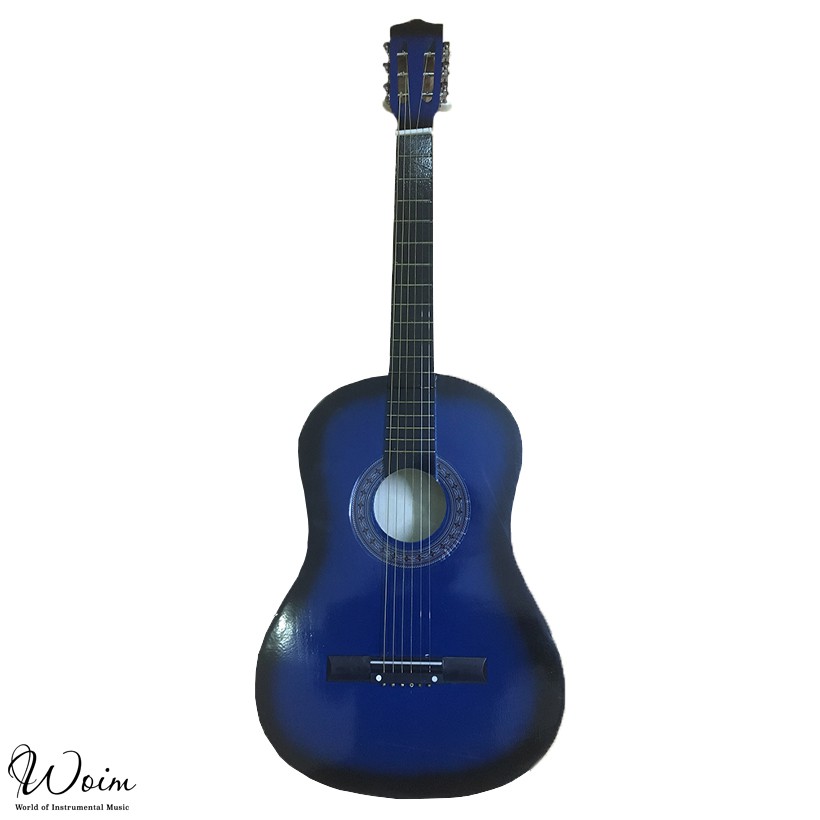 Đàn Guitar Acoustic Dáng D GU02 Màu Xanh Dương