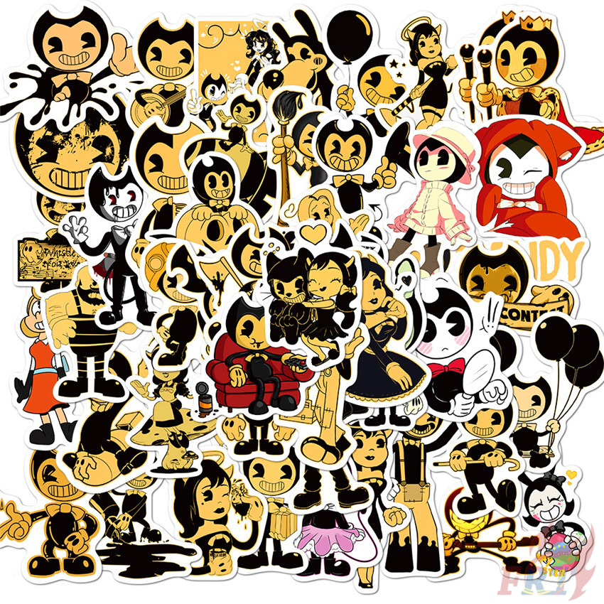 ❉ Bendy and the Ink Machine - Series 01 Games Stickers ❉ 50Pcs/Set DIY Fashion Luggage Laptop Skateboard Decals Doodle Stickers