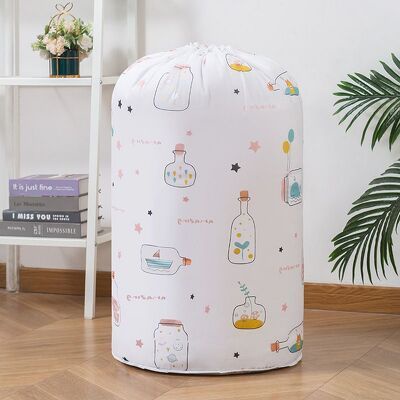 Túi Đựng Chăn Mền Quần Áo Đa Năng PEVA Có Dây Rút Tiện Lợi 85x45cm