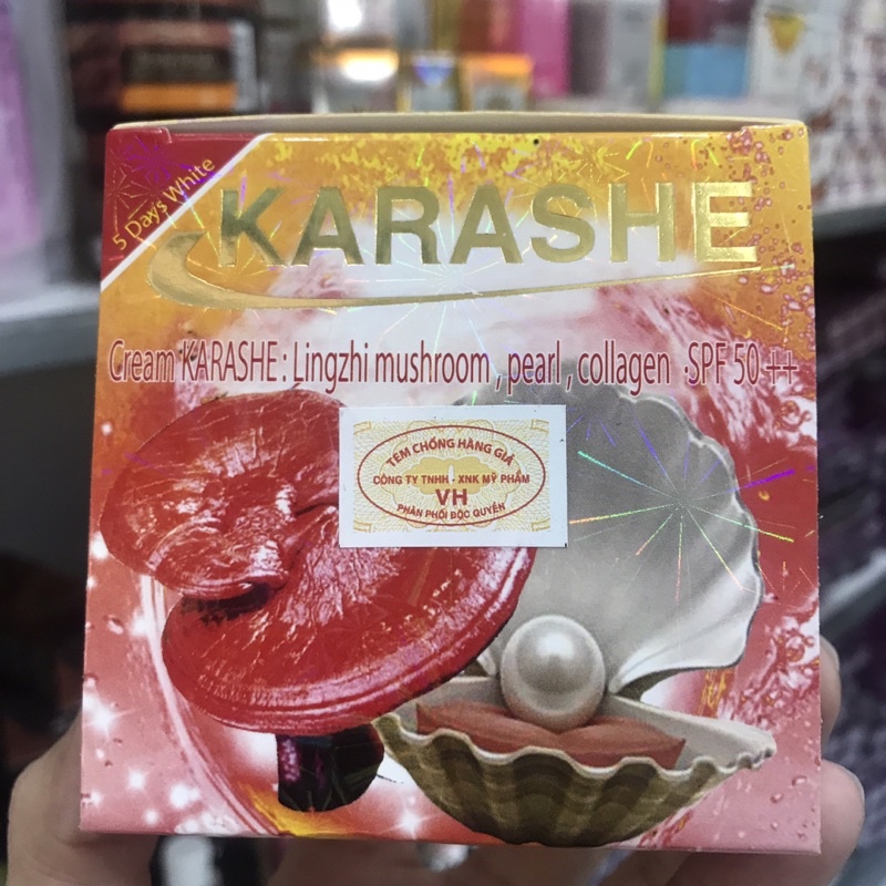 KEM DƯỠNG TRẮNG DA KARASHE LINH CHI, NGỌC TRAI, COLLAGEN
