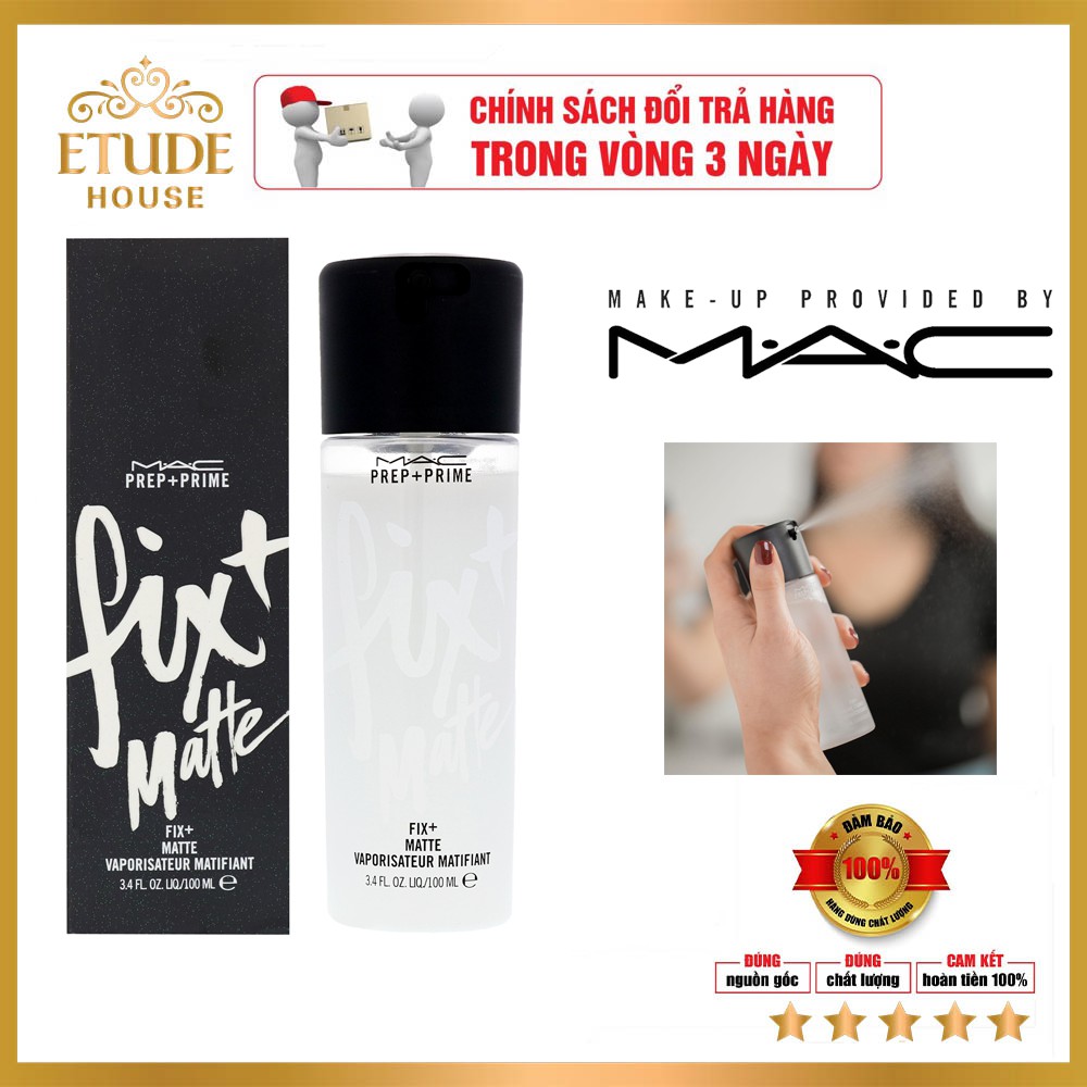 Nước Xịt Khoáng Cố Định Lớp Trang Điểm MAC Prep + Prime Fix+ Lâu Trôi Và Kiểm Soát Dầu Trên Da 100ml | BigBuy360 - bigbuy360.vn