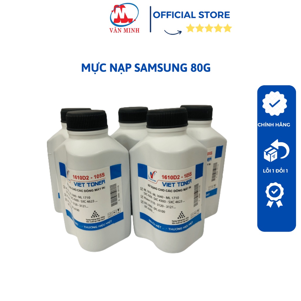 Mực đổ Dành Cho Máy In Samsung ML 1610-1640-1710; Xerox Phaser 3124/3125, Phaser 3155, Phaser 3140...Mực nạp Samsung 80g