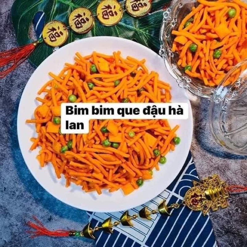 100gr bim bim que đậu hà lan giòn tan chuẩn vị
