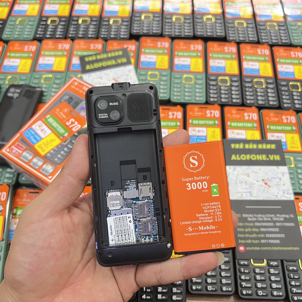 Điện Thoại 4 Sim Smobile S70 Bảo Hành 12 Tháng Pin Trâu 3000MAH Tự Động Ghi Âm Cuộc Gọi