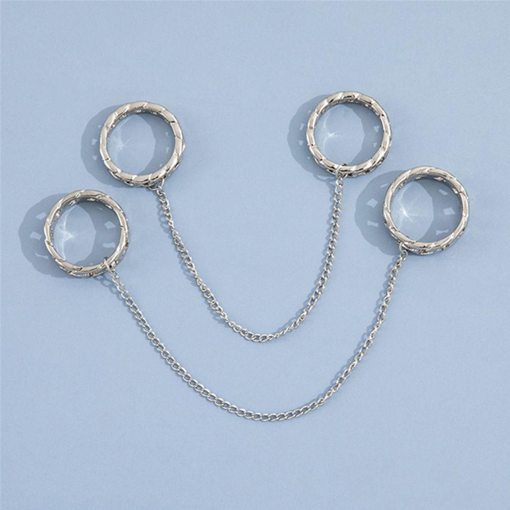 ROSE Set 2 Nhẫn Hợp Kim Kiểu Dáng Hình Học Thời Trang