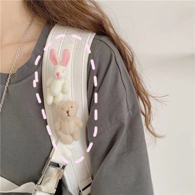 Huy Hiệu Cài Áo Ghim Cài Áo Balo Hình Gấu Bông Thỏ Bông Họat Hình Dễ Thương