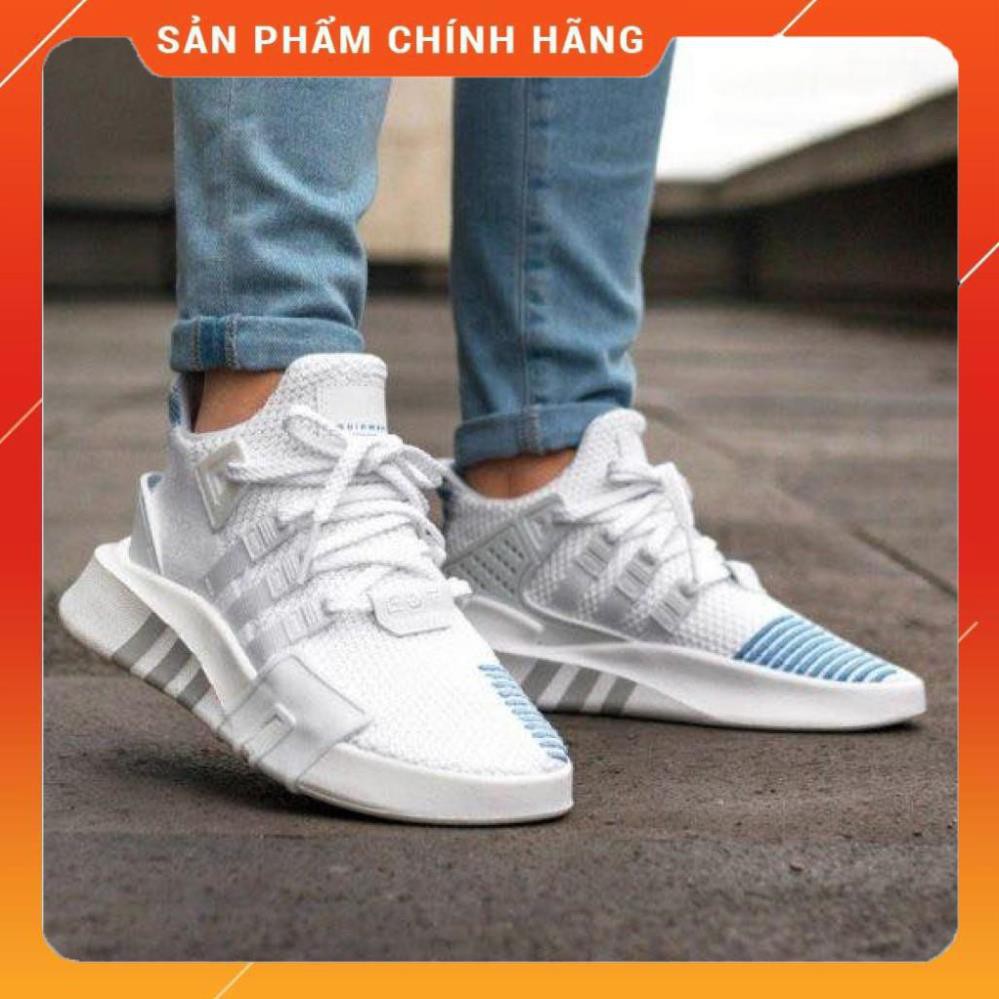 >ẢNH THẬT-HÀNG THẬT< Giày sneaker EQT trắng xanh nam nữ -mj1