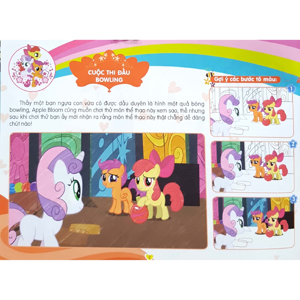 Sách - My Little Pony - Tập Tô Màu Sáng Tạo 4Q - Thung Lũng Sắc Màu