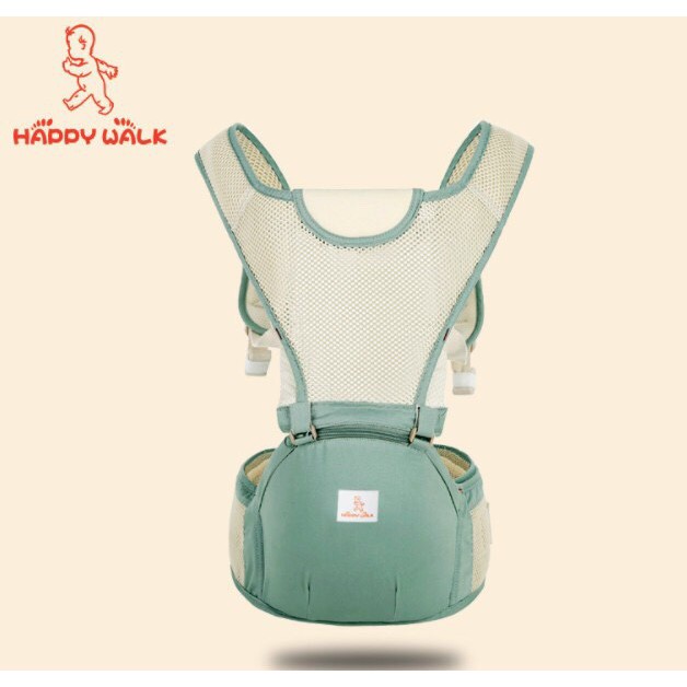 [Mã MKBC245 giảm 8% đơn 400K] Địu Lưới NGỒI mùa hè Happy Walk 360 siêu nhẹ và thoáng khí.