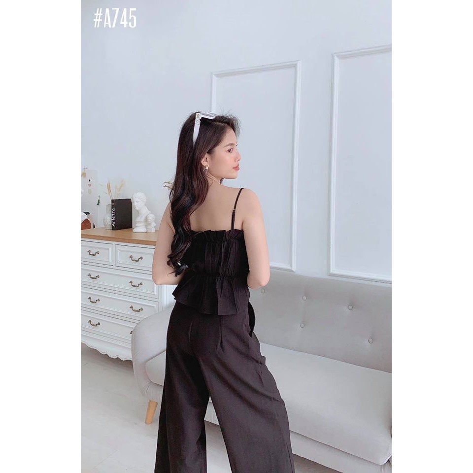 Áo 2 dây viền bèo