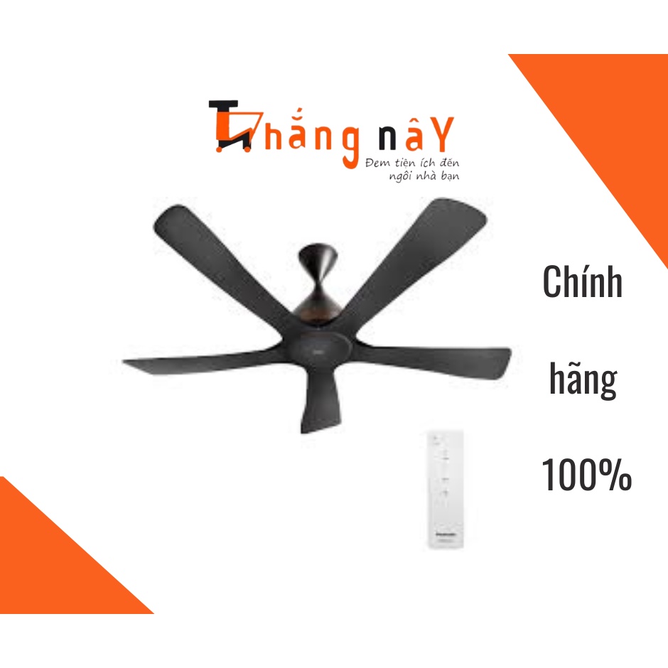 Quạt trần 5 cánh kết nối wifi Panasonic F-60DHN - Hàng chín hãng