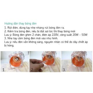 Bóng đèn xông  tinh dầu halogen 220V