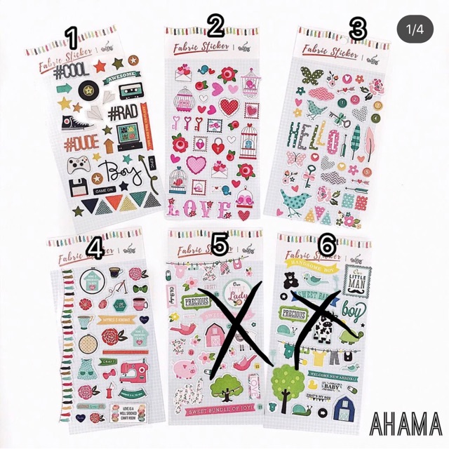 Sticker vải 35k-> 10k 😍😍😍