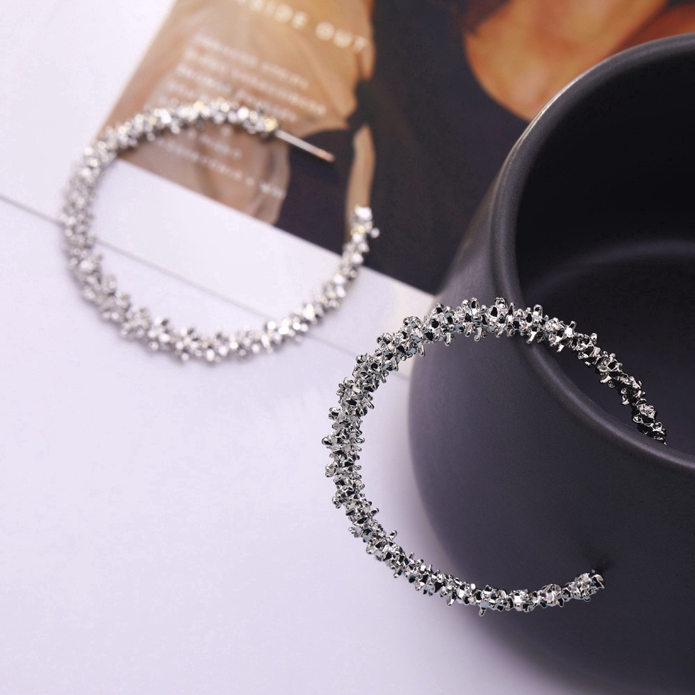 Cod In Stock New Hoa tai dạng vòng to thời trang dành cho nữ