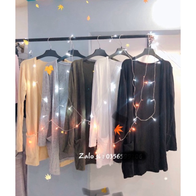 ÁO KHOÁC LEN CARDIGAN KHOÁC NHẸ FOM DÀI HÌNH THẬT 100% 💐💐💐
