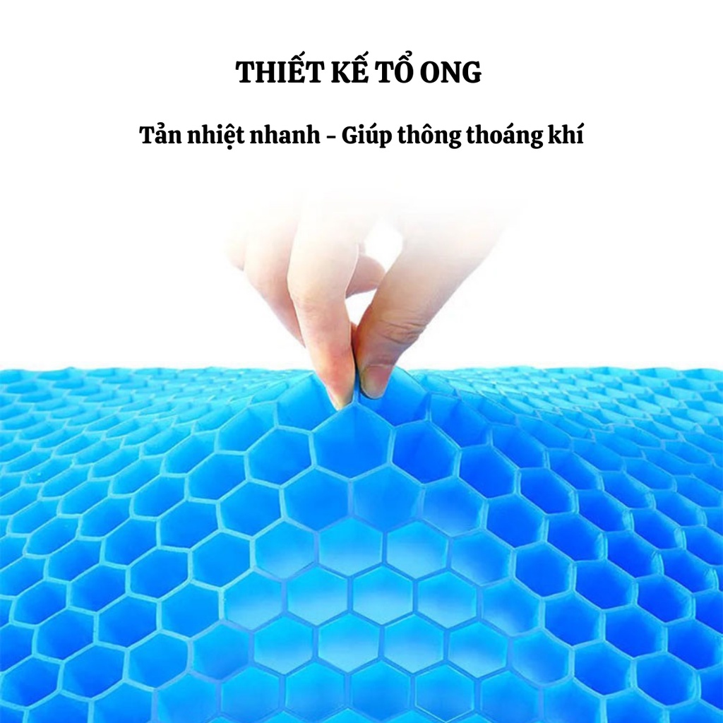 Đệm Ngồi, Đệm Gel Lưới Thoáng Khí Lót Ghế Ngồi, Ô Tô NOBITA OFFICIAL