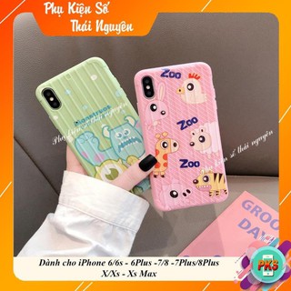 ỐP LƯNG QUÁI THÚ MẮT XANH - ZOO ( IN PHỦ BÓNG ) - ỐP IPHONE DẺO NỔI SỌC - VALI 3D