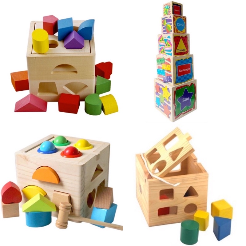Đồ chơi Hộp thả khối đa năng - Đồ chơi giáo dục gỗ an toàn
