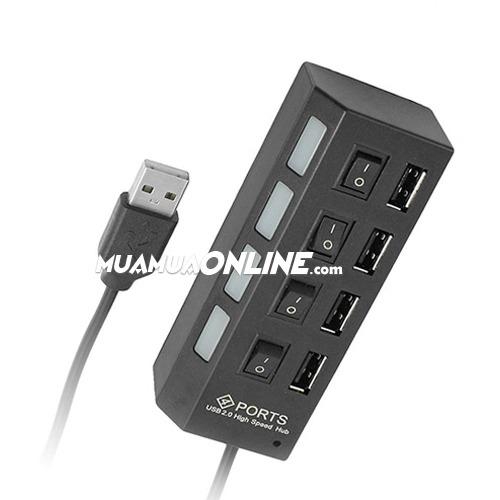 Hub Usb 4 Cổng Đa Năng Có Công Tắc