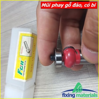 Mũi phay gỗ đào (có bi) cốt 12 ly (mũi router, dao phay gỗ, mũi soi gỗ)