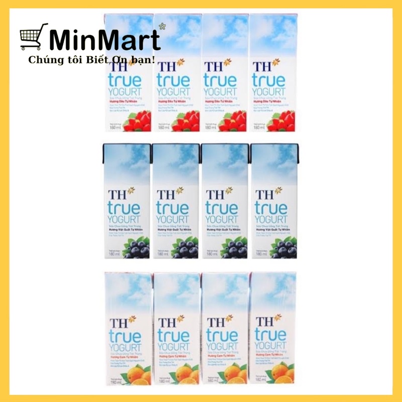 Sữa Chua Uống TH Các Vị 180ml MinMart