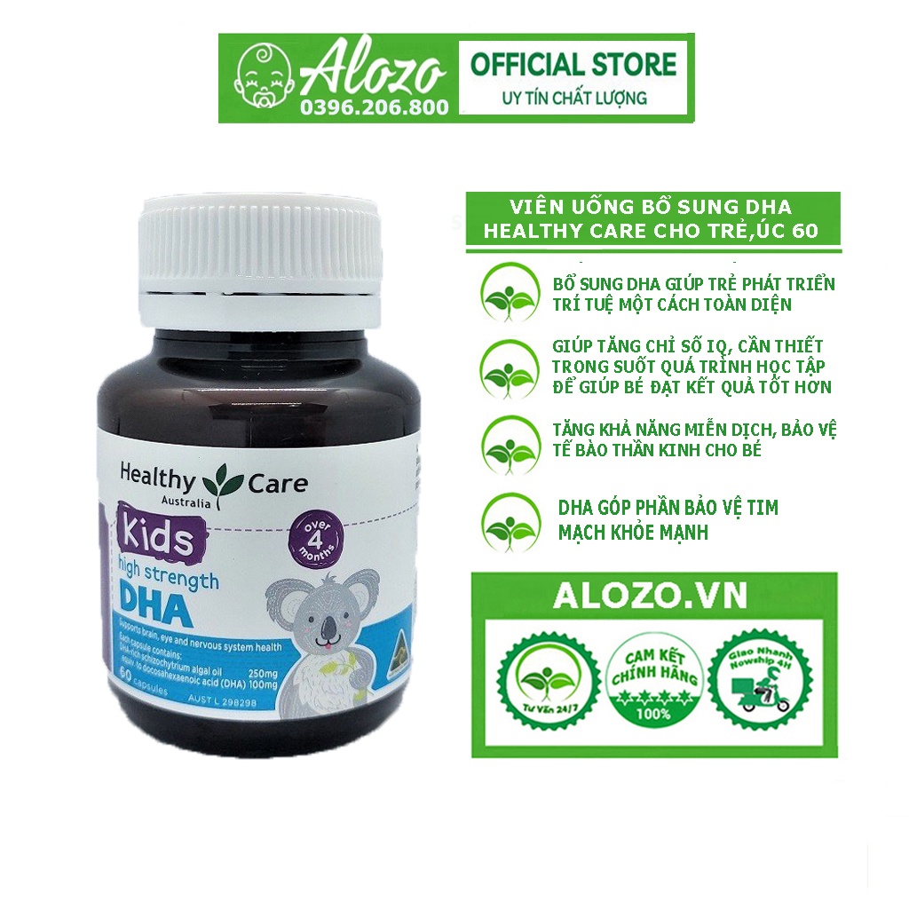 Combo viên uống bổ sung Dha và Canci Healthy Care cho trẻ từ 4 tháng tuổi