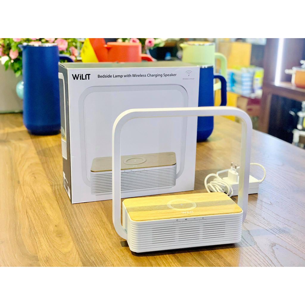 Đèn bàn chống cận Wilit A15B tích hợp sạc không dây, loa Bluetooth