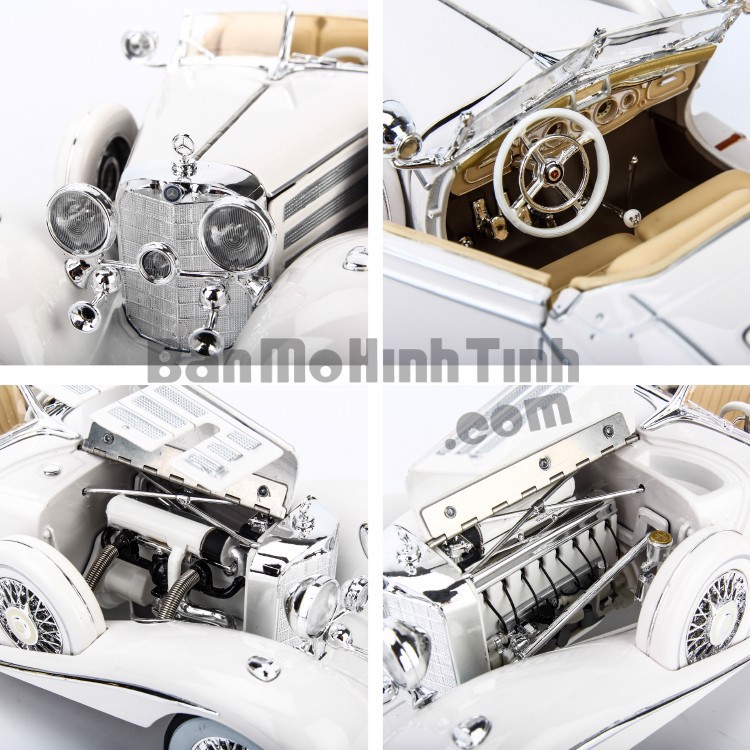 Mô hình xe cổ siêu sang Mercedes-Benz 500K Typ Special 1:18 Maisto