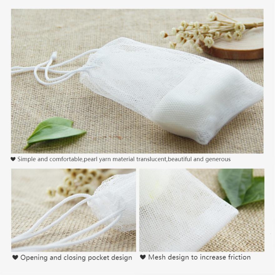 Lưới Tạo Bọt Xà Phòng handmade Thiết Kế Kiểu Dây Rút Tiện Dụng | BigBuy360 - bigbuy360.vn