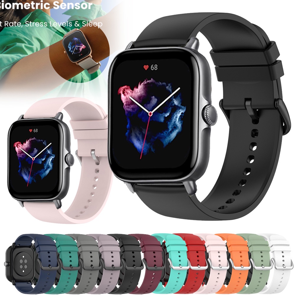 Dây Đeo Thay Thế Bằng Silicone 20mm Cho Huami amazfit gts 3 / GTS3