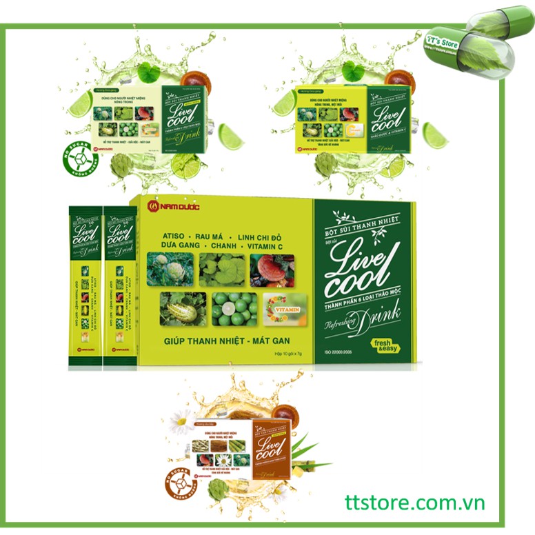 Bột sủi thanh nhiệt Livecool Nam Dược (Hộp 10 gói) [livercool, live cool, liver cool] | BigBuy360 - bigbuy360.vn