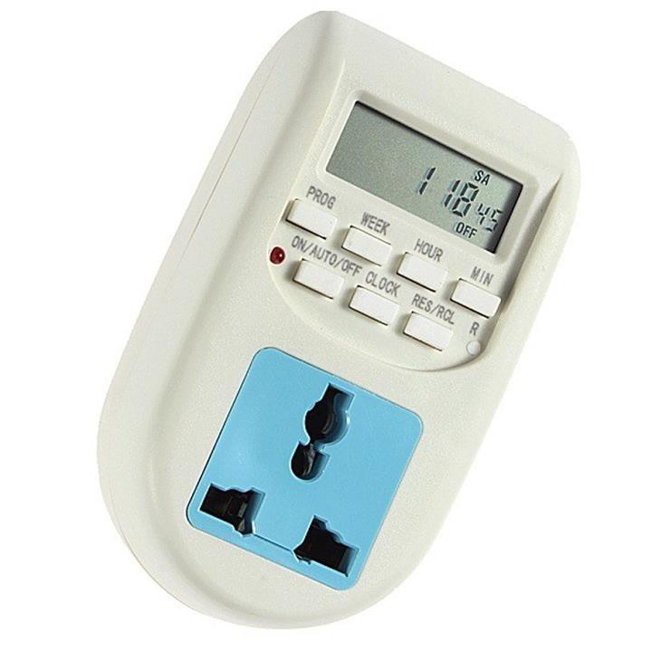 Ổ Cắm Hẹn Giờ Điện Tử bật tắt tự động 16 chương trình al06, công tắc hẹn giờ, ổ cắm đa năng