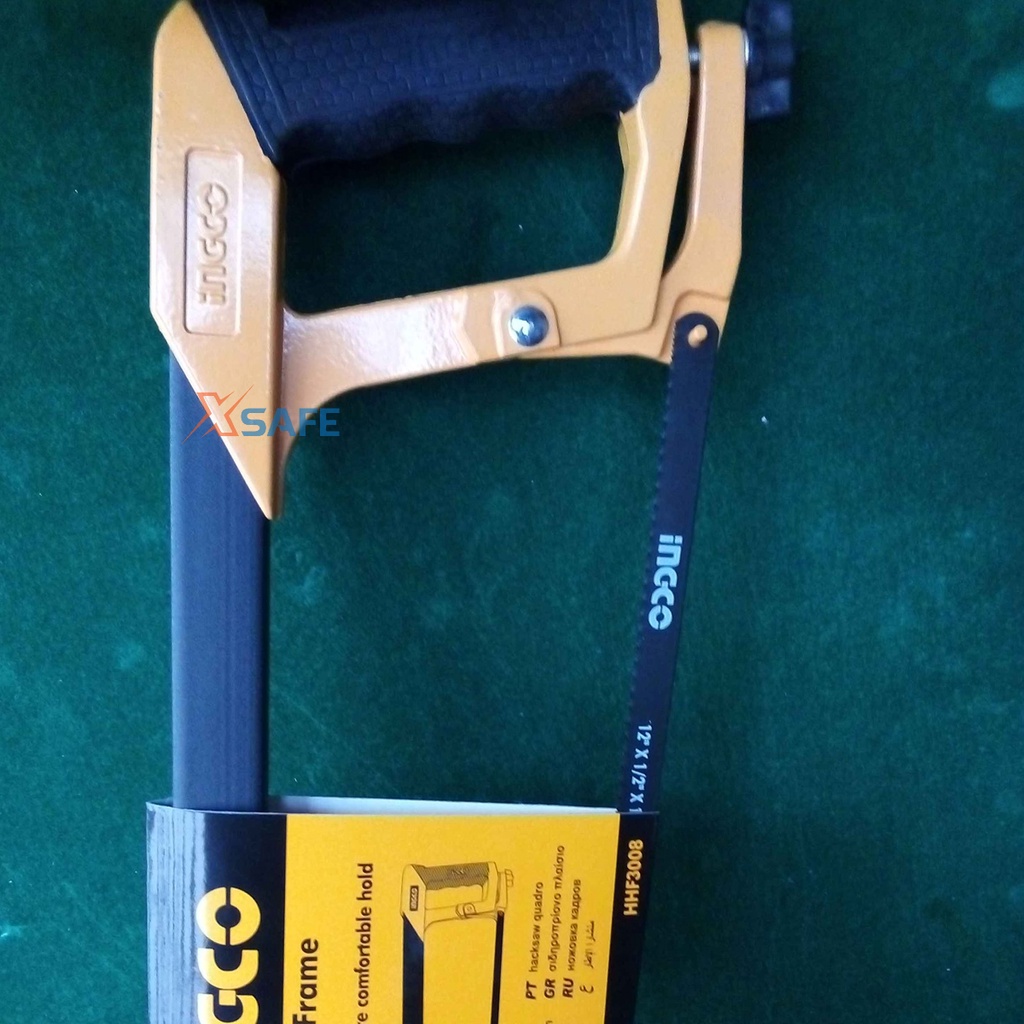 Khung cưa sắt INGCO HHF3008 cơ chế thay đổi lưỡi nhanh Cưa hợp kim cao cấp chuyên dùng cưa, cắt các loại gỗ, sắt, nhựa